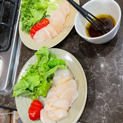 いつもワサビ醤油で食べていましたが、格段にオシャレな味になって主人も美味しいと喜んで食べてくれました♪ありがとうございました。